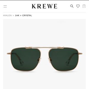 COPY - Krewe Avalon Sunglasses 24K + Crystal